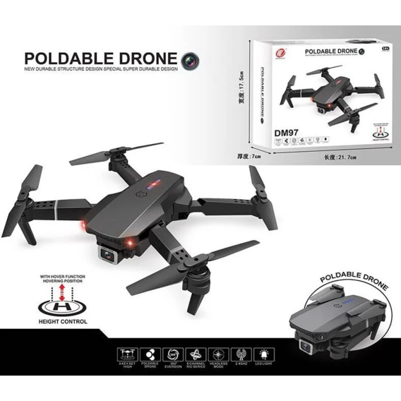 Квадрокоптер на радиоуправлении Poldable Drone Headless mode DM 97