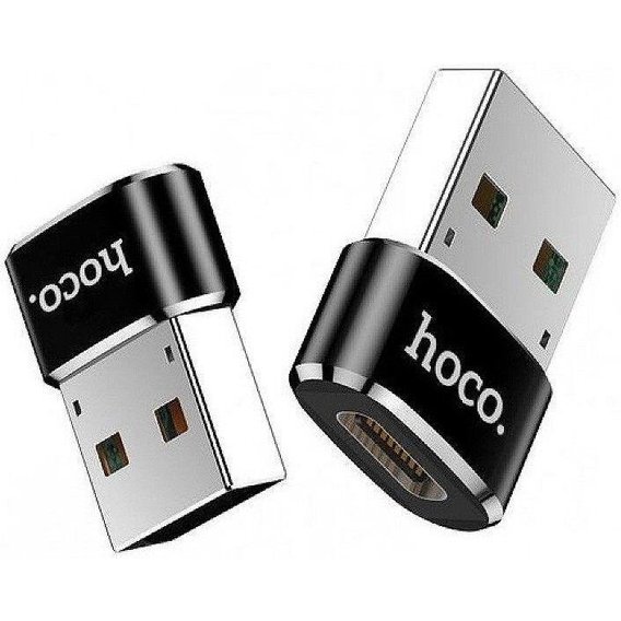 Адаптер Hoco Adapter UA6 USB to USB-C Black