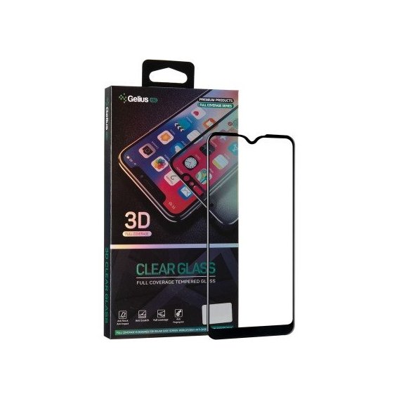 Аксессуар для смартфона Gelius Tempered Glass Pro 3D Black for Samsung A015 Galaxy A01