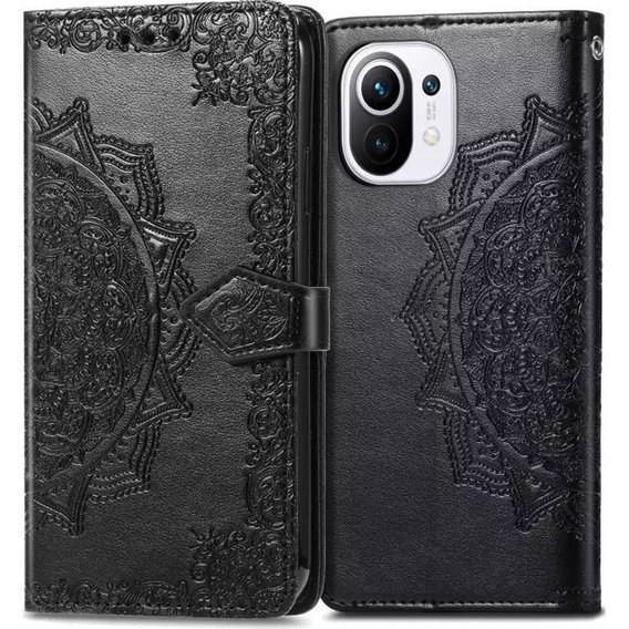 Аксессуар для смартфона Mobile Case Book Cover Art Leather Black for Xiaomi Mi 11 Lite / Mi 11 Lite 5G