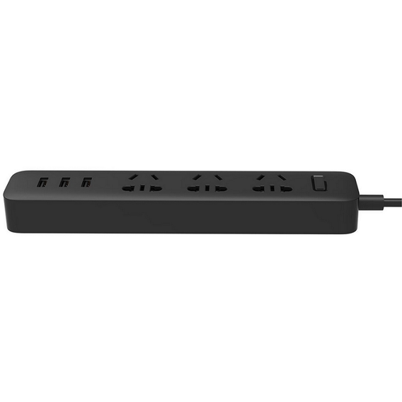 Удлинитель Mi Power Strip (3 розетки + 3 USB-port) Black (NRB4028CN)