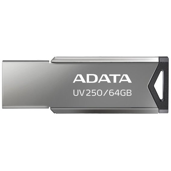 USB-флешка ADATA 64GB UV250 USB 2.0 Metal Black (AUV250-64G-RBK)