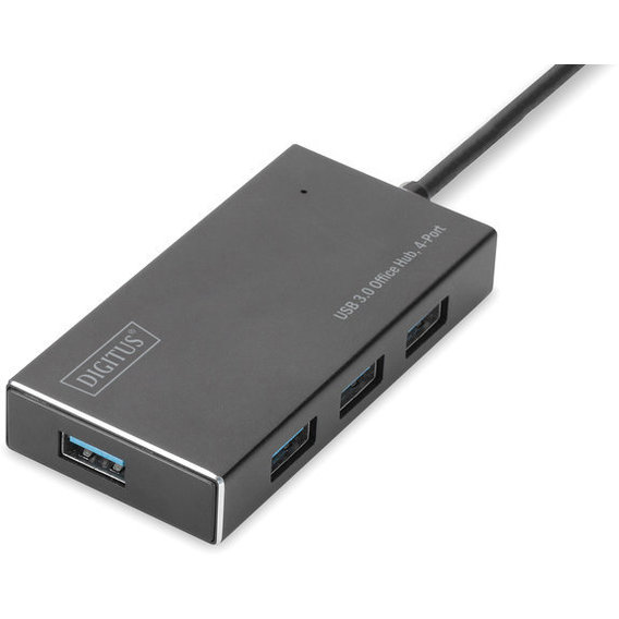 Адаптер Digitus Adapter USB to 4xUSB 3.0 Black (DA-70240-1)