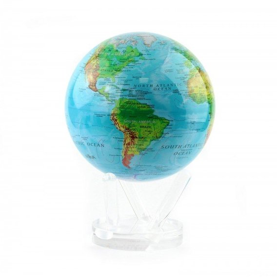 Гиро-глобус Solar Globe Физическая карта Мира 21.6 см (MG-85-RBE)