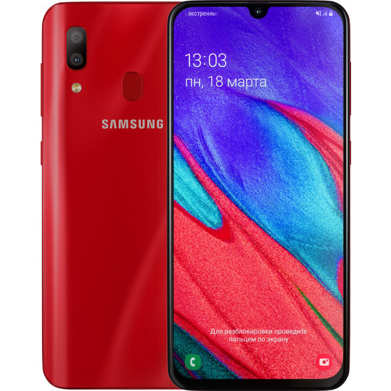 Смартфон Samsung Galaxy A40 2019 4/64GB DUAL Red A405F (UA UCRF)