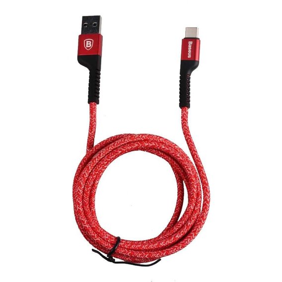 Кабель Baseus USB Cable to USB-C Confidant Anti-break 1m Red (CATZJ-A09)