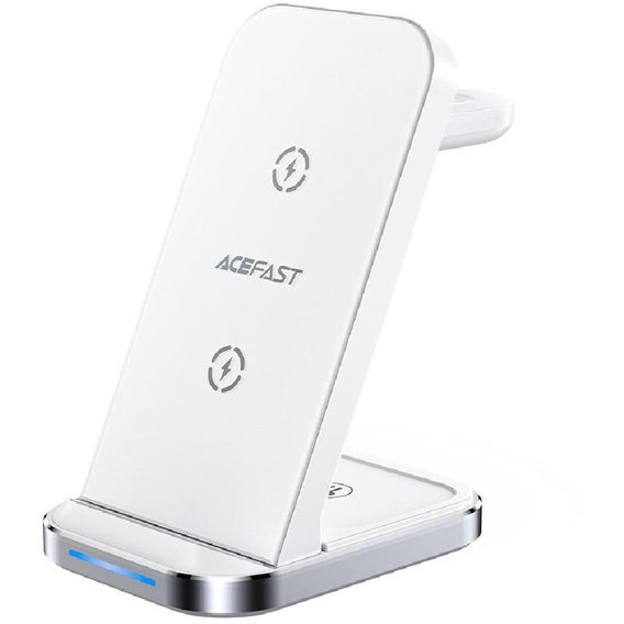 Зарядное устройство Acefast Wireless Charger Stand E15 3in1 15W White for Apple iPhone, Apple Watch and Apple AirPods