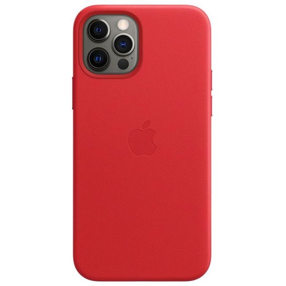 Аксессуар для iPhone Apple Leather Case with MagSafe (PRODUCT) Red (MHKJ3) for iPhone 12 Pro Max