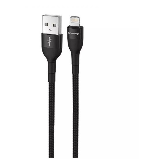 Кабель Proove USB Cable to Lightning Light Weft 2.4A 1m Black
