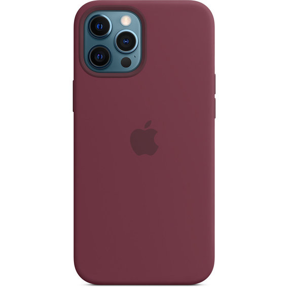 Аксессуар для iPhone Apple Silicone Case with MagSafe Plum (MHLA3) for iPhone 12 Pro Max