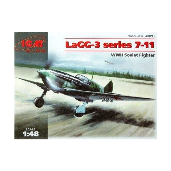 Советский истребитель LaGG-3 serie 7-11 WWII Soviet fighter (ICM48093)