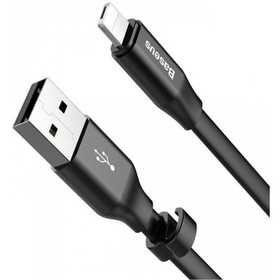 Кабель Baseus USB Cable to Lightning/microUSB Two-in-one Portable Cable 23cm Black (CALMBJ-01)