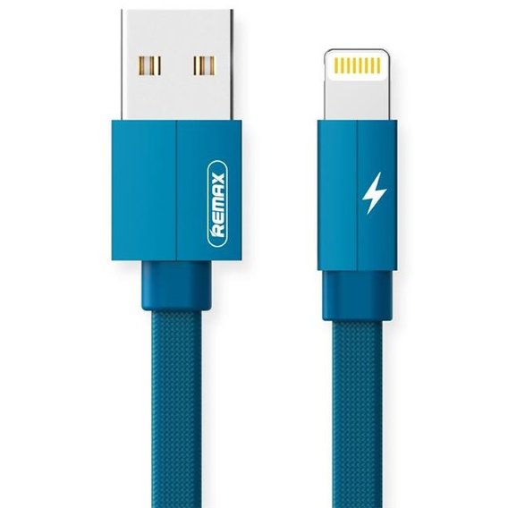 Кабель Remax USB Cable to Lightning Kerolla 1m Blue (RC-094I1M-BLUE)