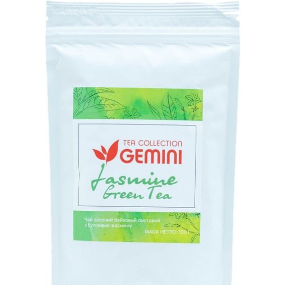 Чай Gemini Tea Collection Зеленый с жасмином 100 г (5000000039371)