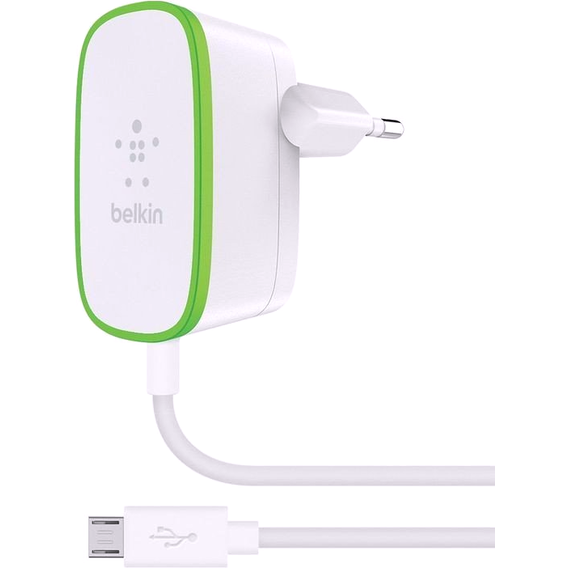 Зарядное устройство Belkin USB Wall Home Charger to Micro-USB 2.4A White (F7U009vf06-WHT)