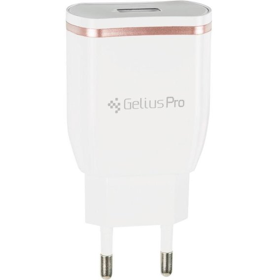 Зарядное устройство Gelius USB Charger Pro Exelon 2.1A Quick Charge 2.0 White (GP-HC02)