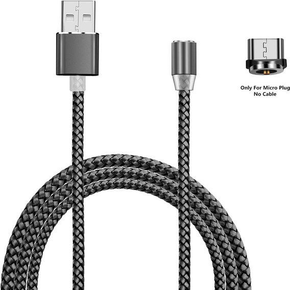 Кабель XOKO USB Cable to microUSB Magneto 1.2m Grey (SC-355m MGNT-GR)