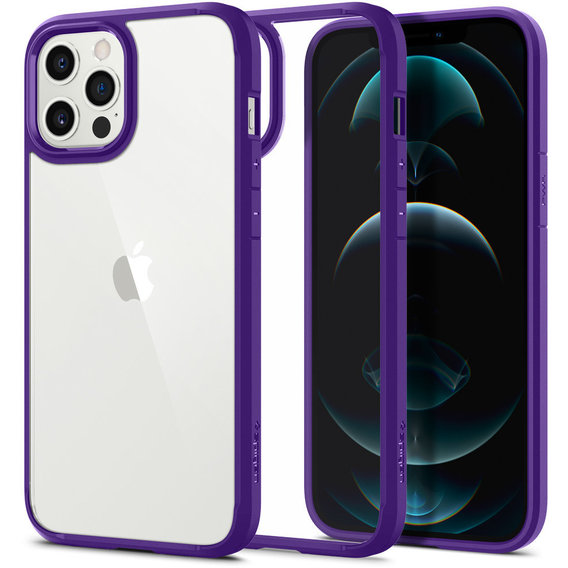 Аксессуар для iPhone Spigen Crystal Hybrid Hydrangea Purple (ACS01478) for iPhone 12 Pro Max