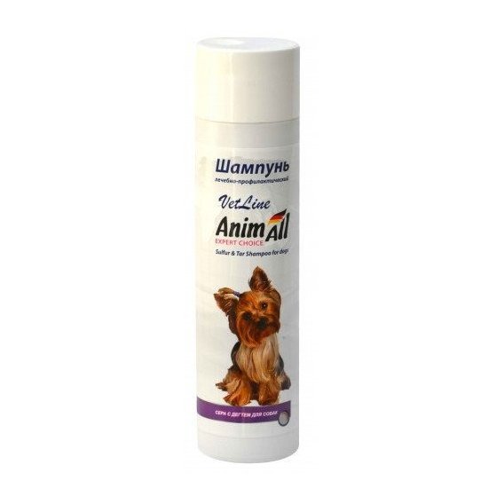 Шампунь AnimAll VetLine с серой и дегтем для собак 250 мл (57215)