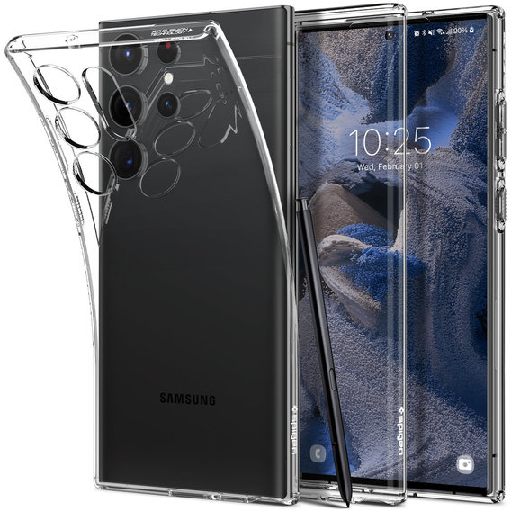 Аксессуар для смартфона Spigen Liquid Crystal Crystal Clear (ACS05610) for Samsung S918 Galaxy S23 Ultra