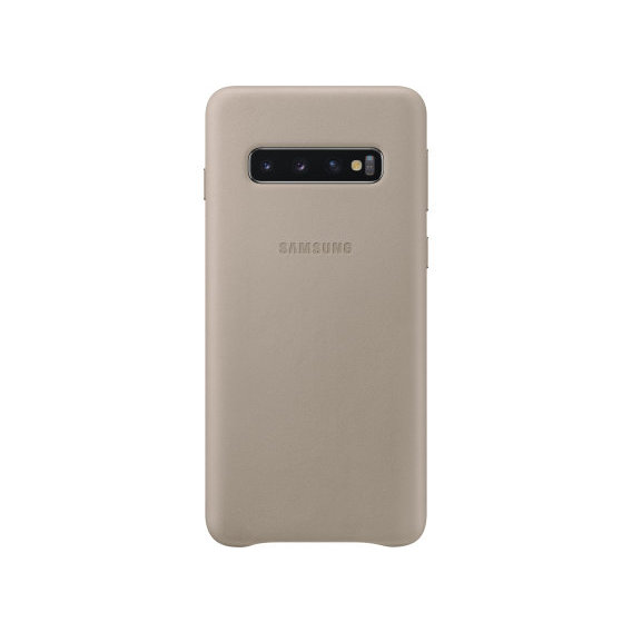 Аксессуар для смартфона Samsung Leather Cover Grey (EF-VG973LJEGRU) for Samsung G973 Galaxy S10