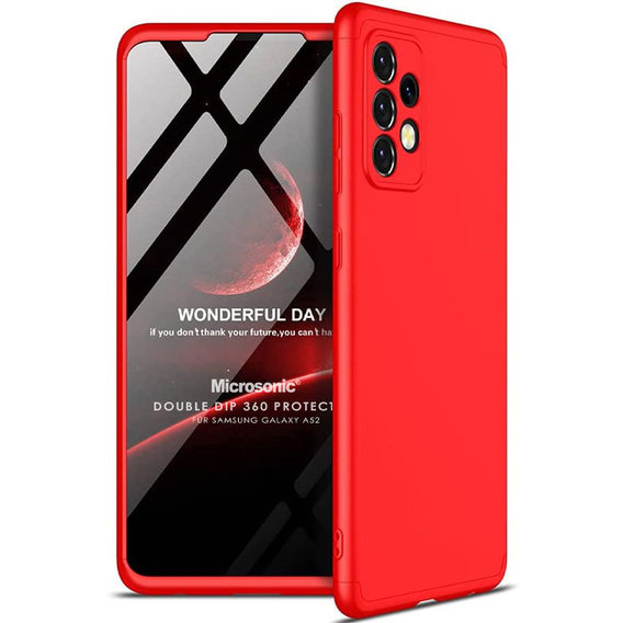 Аксессуар для смартфона LikGus Case 360° Red for Samsung A525 Galaxy A52/A528 Galaxy A52s 5G