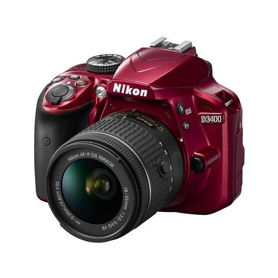 Nikon D3400 kit (18-55 + 70-300) Red