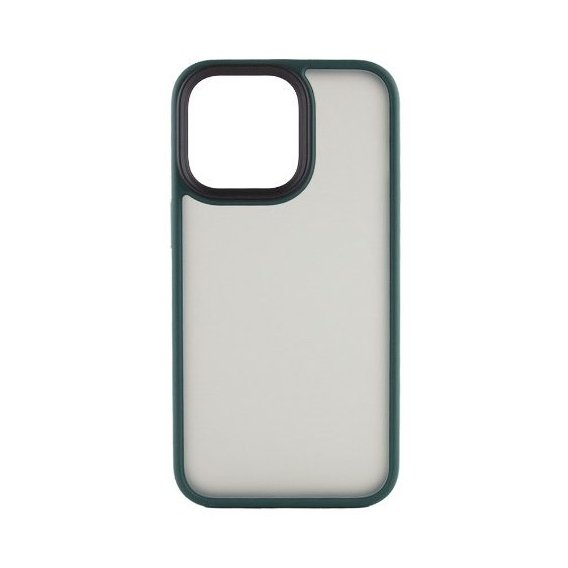 Аксессуар для iPhone Mobile Case TPU+PC Metal Buttons Green for iPhone 14 Pro Max