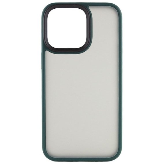 Аксессуар для iPhone Mobile Case TPU+PC Metal Buttons Green for iPhone 15 Plus