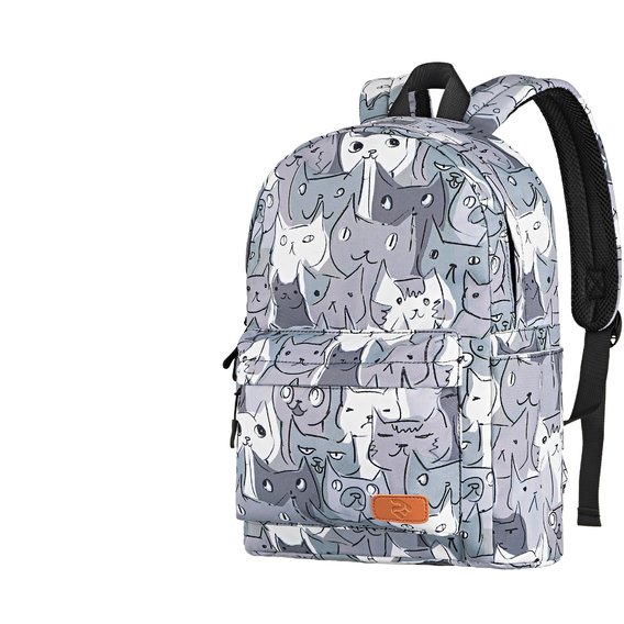 Сумка для ноутбуков 2E Bags&Cases 13" TeensPack Cats Backpack Grey (2E-BPT6114GC)