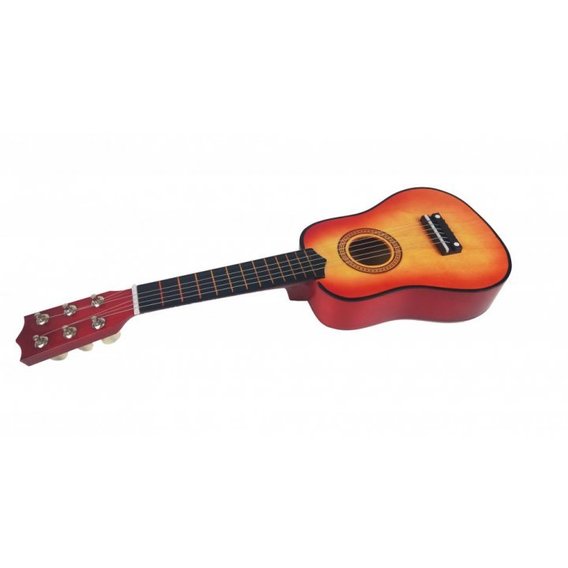 Игрушечная гитара METR+ M 1370 деревянная (Оранжевый)