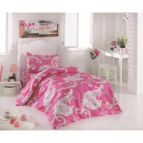 Комплект постельного белья LightHouse Pink бязь голд евро розовый (2255_2.0LH)