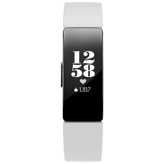 Фитнес-браслет Fitbit Inspire HR Activity Tracker + Heart Rate White/Black (FB413BKWT)