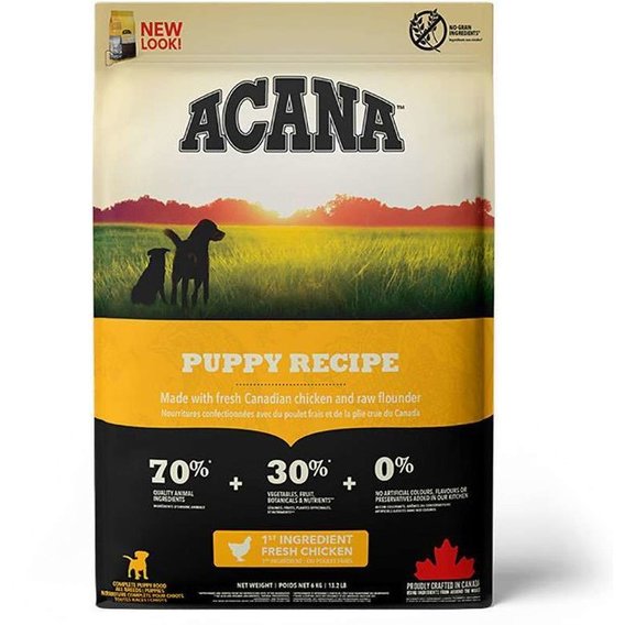 Сухий корм ACANA Puppy Recipe для цуценят середніх порід з м'ясом курчати 6 кг (a50060)