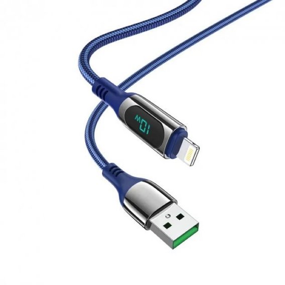 Кабель Hoco USB Cable to Lightning S51 Extreme 2.4A 1.2m Blue