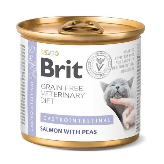 Влажный корм для котов Brit GF Veterinary Diet Cat Cans Gastrointestinal 200 г (8595602549856)