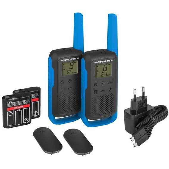 Рации Motorola TALKABOUT T62 BLUE TWIN PACK & CHGR WE