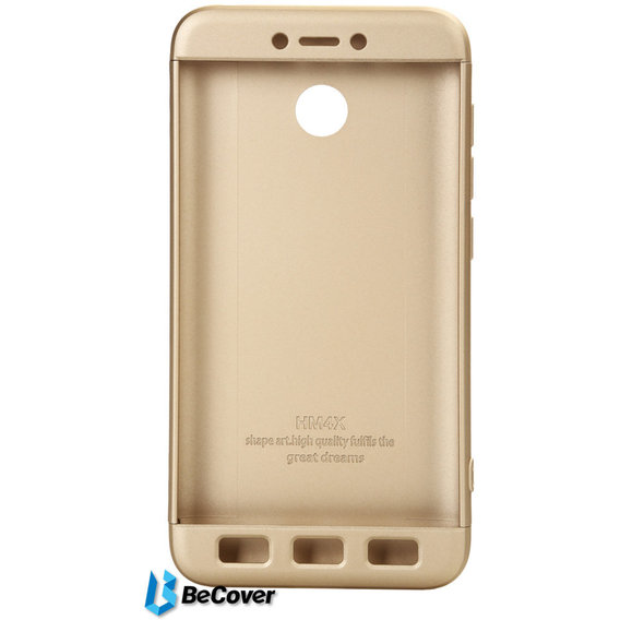 Аксессуар для смартфона BeCover Case 360° Super-protect Gold for Xiaomi Redmi 4X