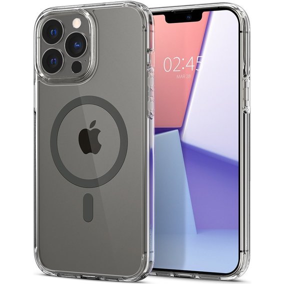 Аксессуар для iPhone Spigen Crystal Hybrid Mag Safe Graphite (ACS03244) for Iphone 13 Pro Max