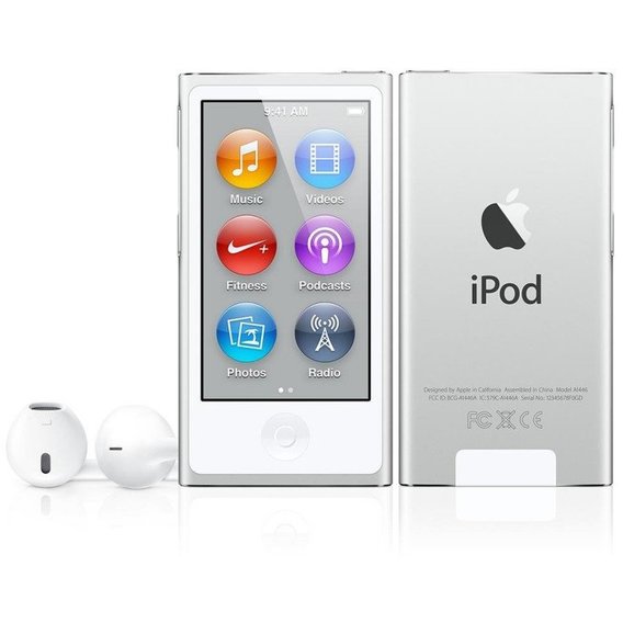MP3-плеер Apple iPod Nano 7Gen 16GB Silver (MD480/MKN22)