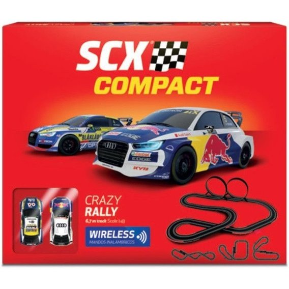 Гоночный электрический трек Scale Competition Xtreme Crazy Rally + 2 автомодели Audi 1:43