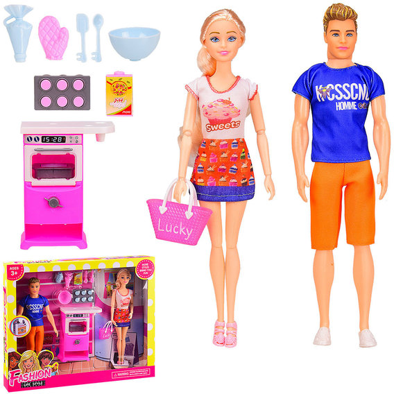 Кукла типа Барби Star Toys ST900-3 c Кеном кухонные аксессуары