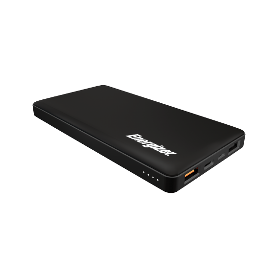 Зовнішній акумулятор Energizer Power Bank 10000mAh 2xUSB+USB-C Quick Charge 3.0 Black