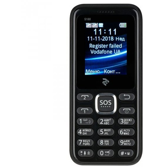 Мобильный телефон 2E S180 DualSim Black (UA UCRF)