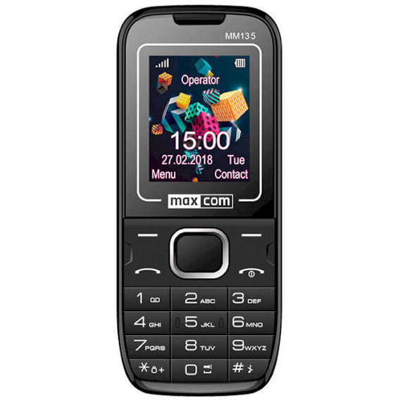 Мобильный телефон Maxcom MM135 Black-Blue (UA UCRF)