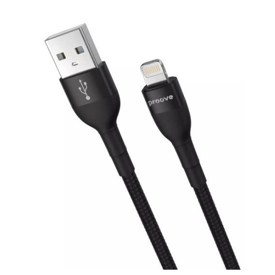 Кабель Proove USB Cable to Lightning Weft 2.4A 1m Black