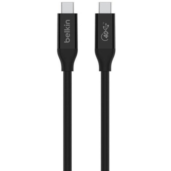 Кабель Belkin Cable USB-С to USB-C 100W Thunderbolt 4 40gbs 0.8m Black (INZ001BT0.8MBK)