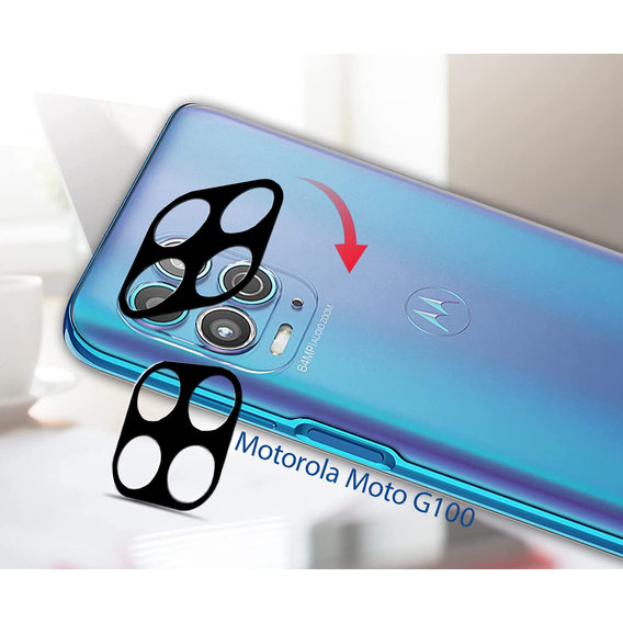 Аксессуар для смартфона BeCover Tempered Glass Black for Camera Motorola Moto G100