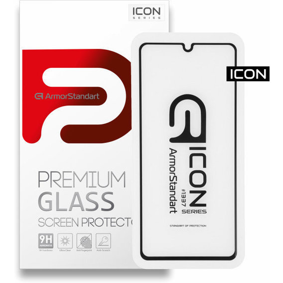 Аксессуар для смартфона ArmorStandart Tempered Glass Icon Black for Samsung A415 Galaxy A41 (ARM56242-GIC-BK)