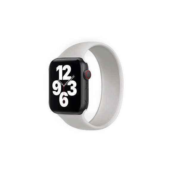 Аксессуар для Watch COTEetCI W58 Liquid Silicone Band Grey Size 135mm (WH5300-GY-135) for Apple Watch 38/40/41mm
